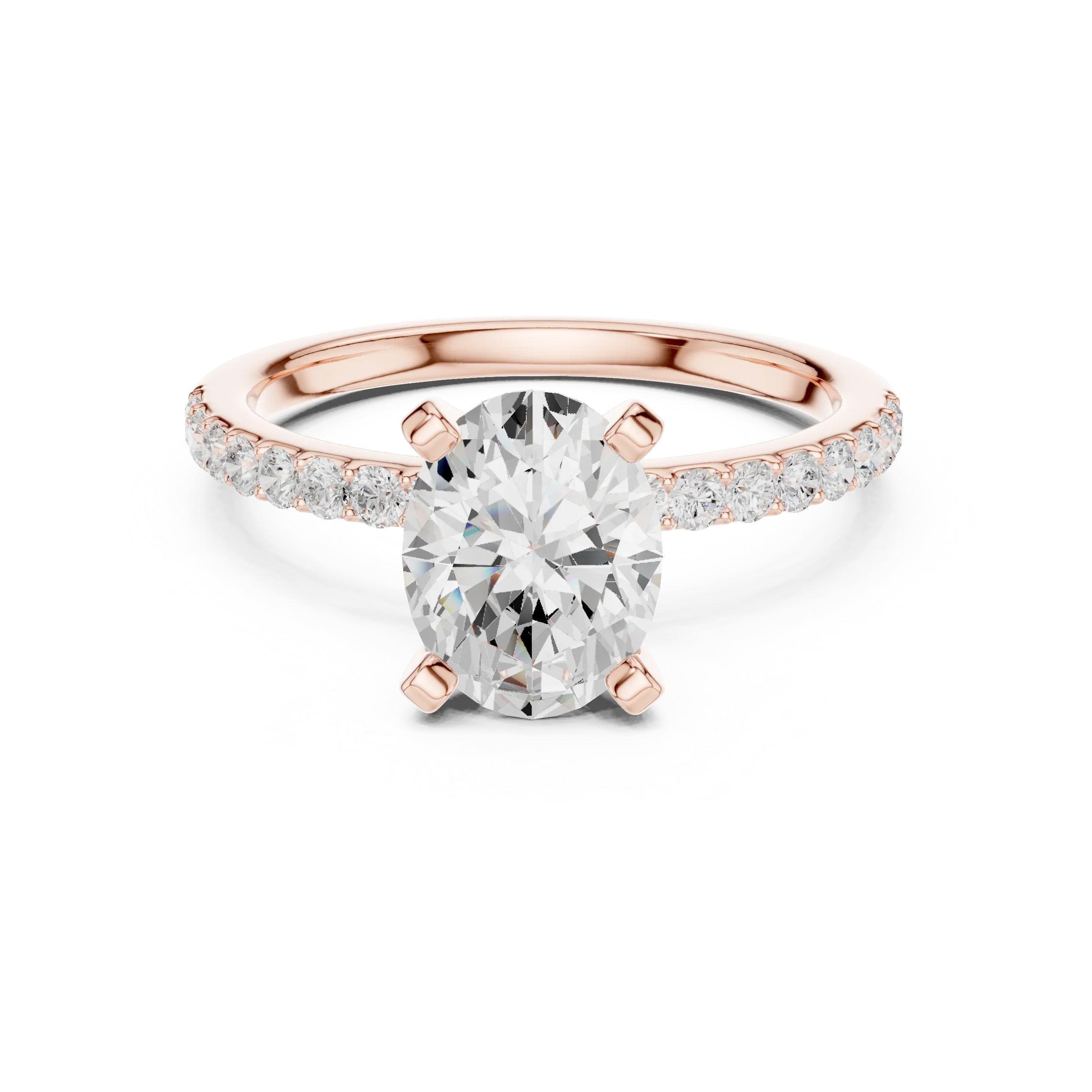 2.22ct Lab Grown Diamond Hidden Halo Rings