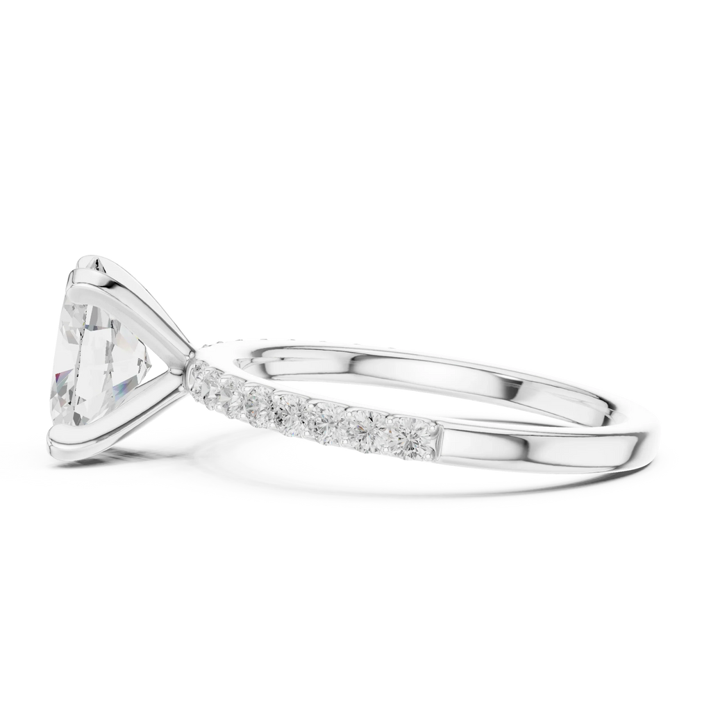 2.22ct Lab Grown Diamond Hidden Halo Rings