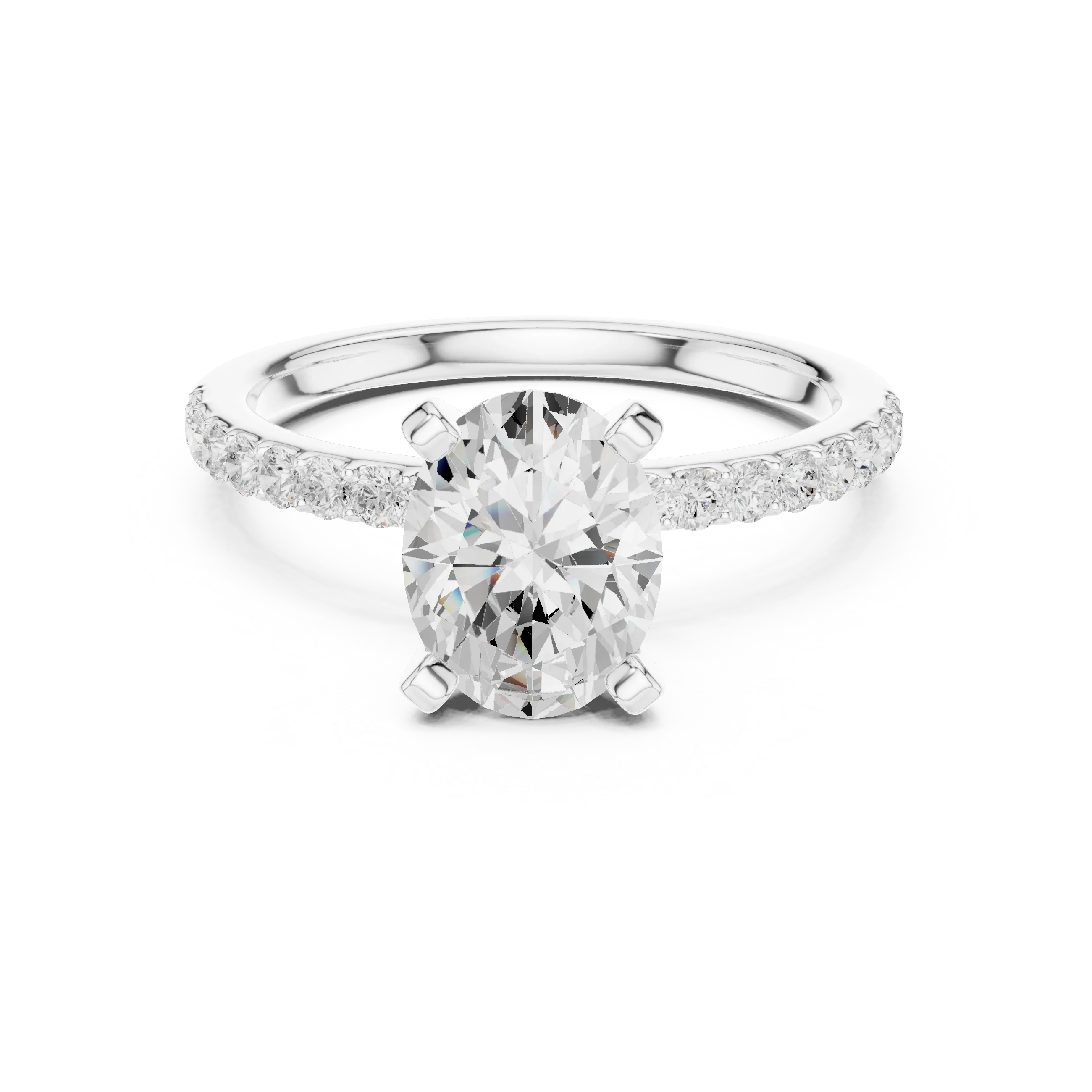 2.22ct Lab Grown Diamond Hidden Halo Rings