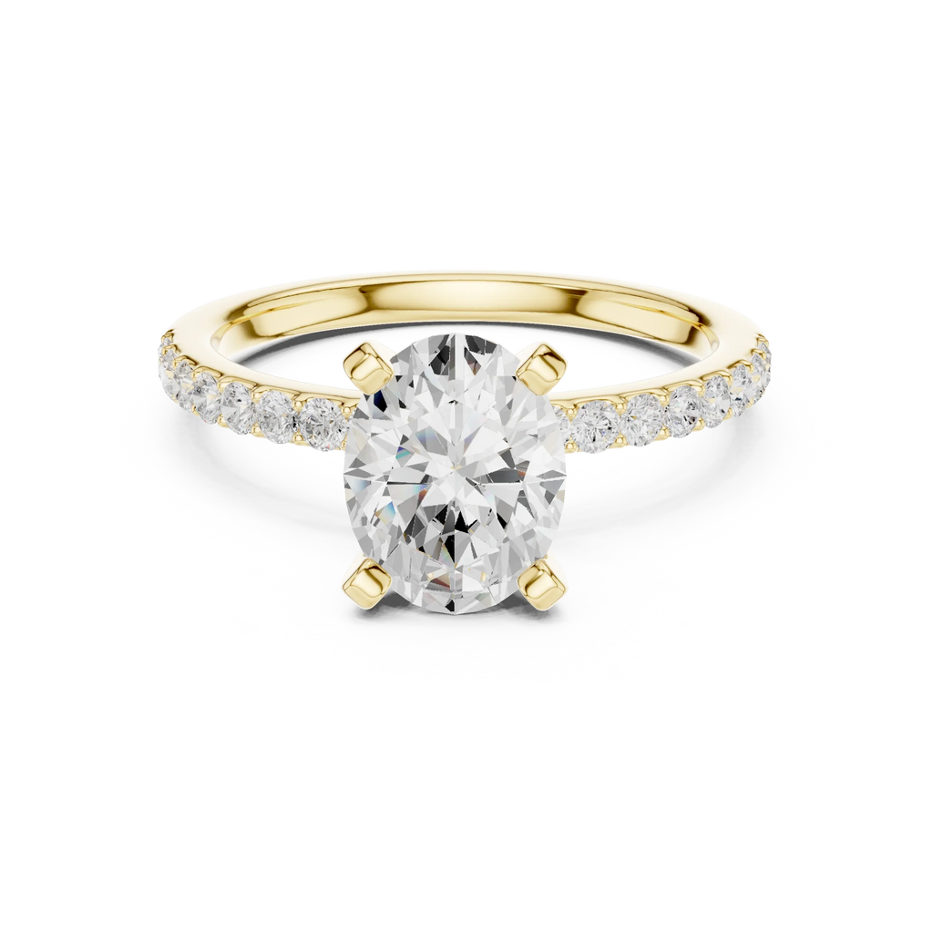 2.22ct Lab Grown Diamond Hidden Halo Rings