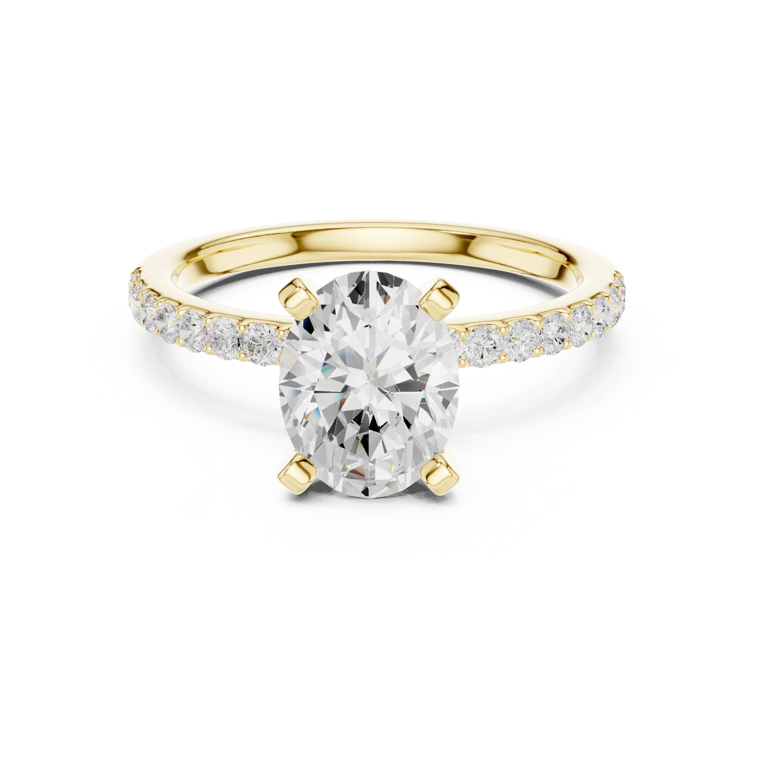2.22ct Lab Grown Diamond Hidden Halo Rings