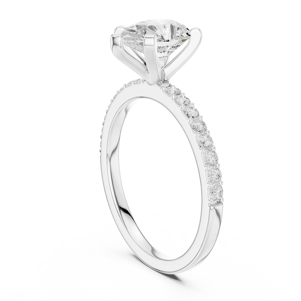 IGI Certified - Princess Diamond Minimalist Promise Ring