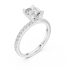 IGI Certified - Princess Diamond Minimalist Promise Ring