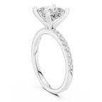 2ct Princess Cut IGI Certified Diamond Gold Ring