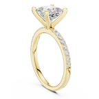 2ct Princess Cut IGI Certified Diamond Gold Ring