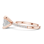 2ct Princess Cut IGI Certified Diamond Gold Ring