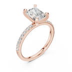 10K Solid Gold 2.22 CT Radiant Cut Proposal Ring