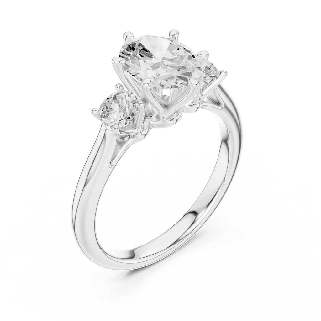 1.90ct Oval Cut Moissanite Luxury Anniversary Gift
