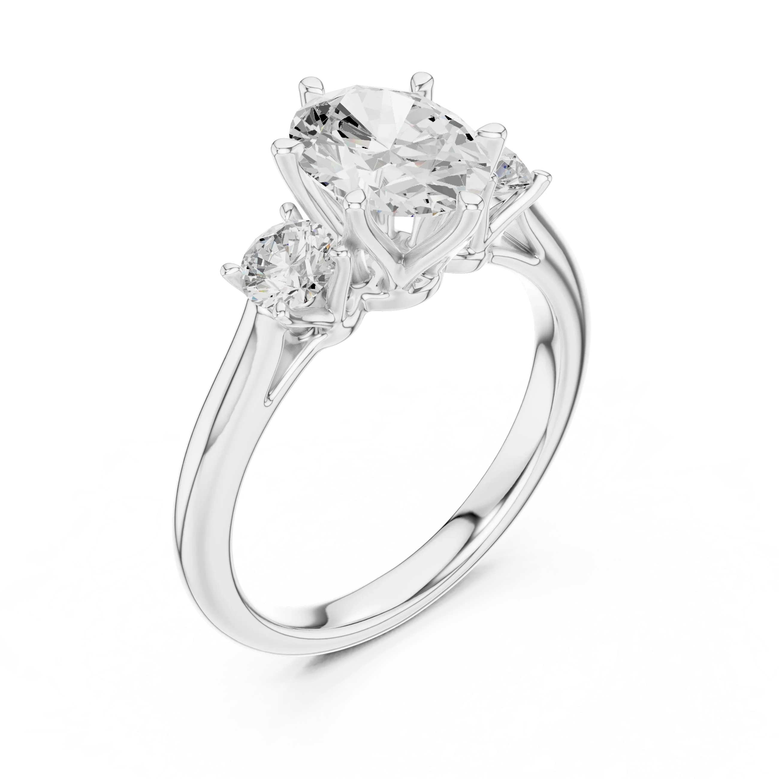 1.90ct Oval Cut Moissanite Luxury Anniversary Gift