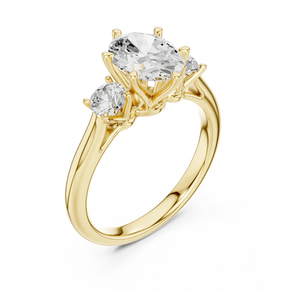 1.90ct Oval Cut Moissanite Luxury Anniversary Gift