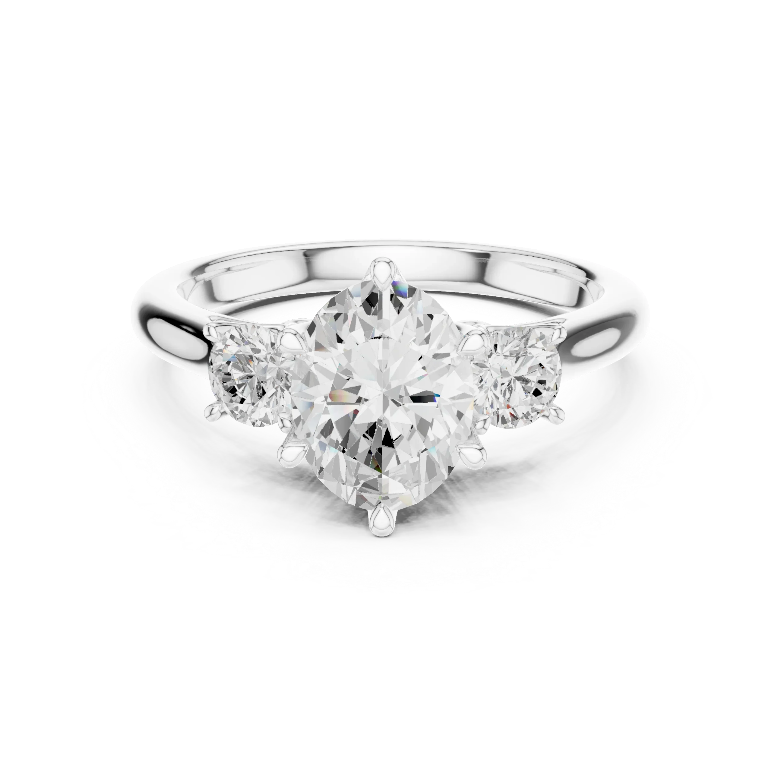 1.90ct Oval Cut Moissanite Luxury Anniversary Gift