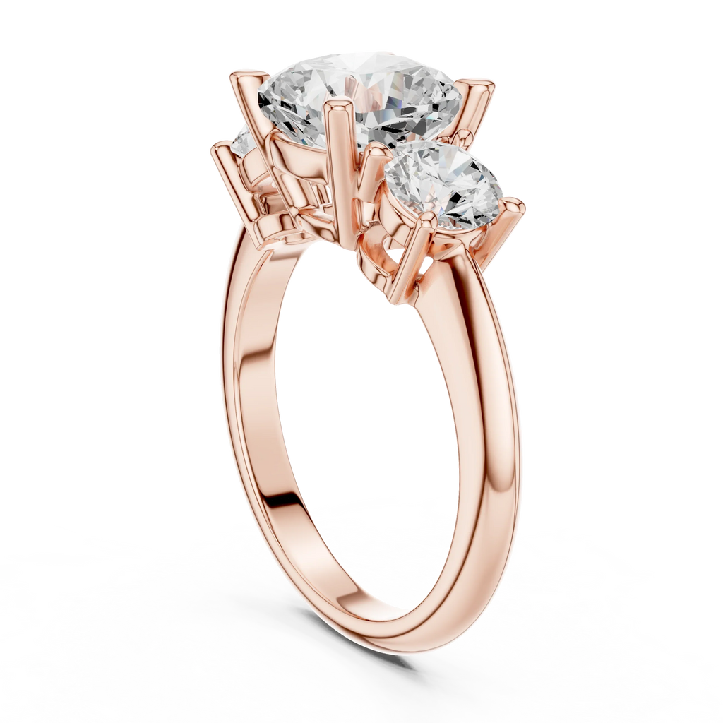 Cushion Cut 3.4 CT D Color Pave Halo Wedding Ring