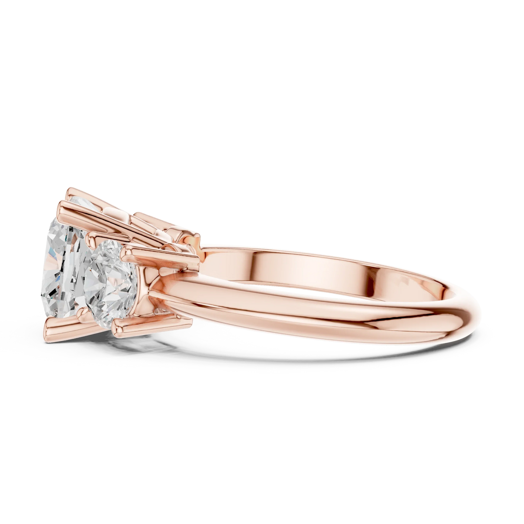 Cushion Cut 3.4 CT D Color Pave Halo Wedding Ring