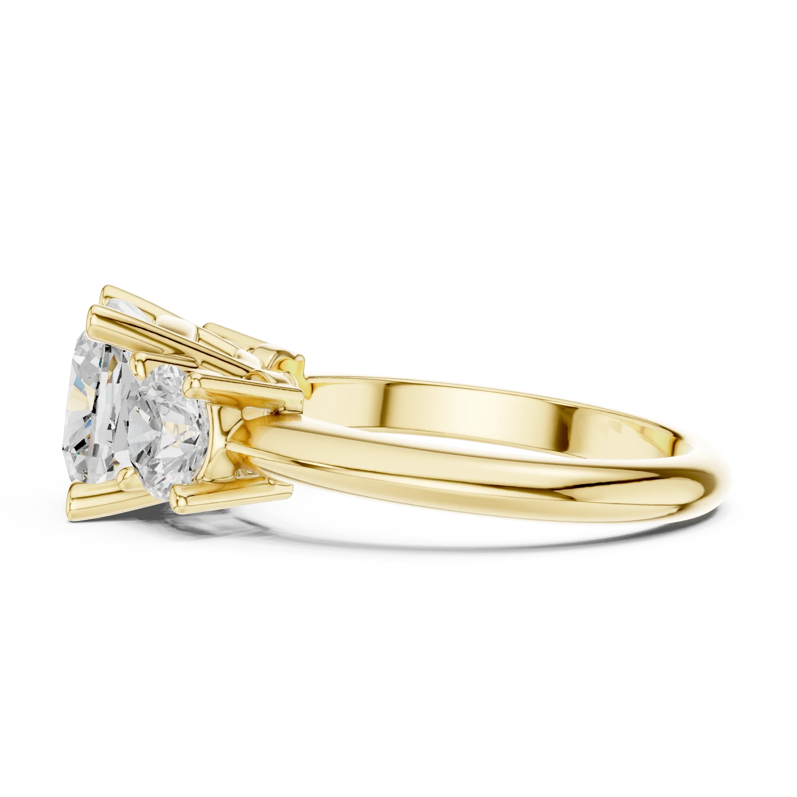 Cushion Cut 3.4 CT D Color Pave Halo Wedding Ring