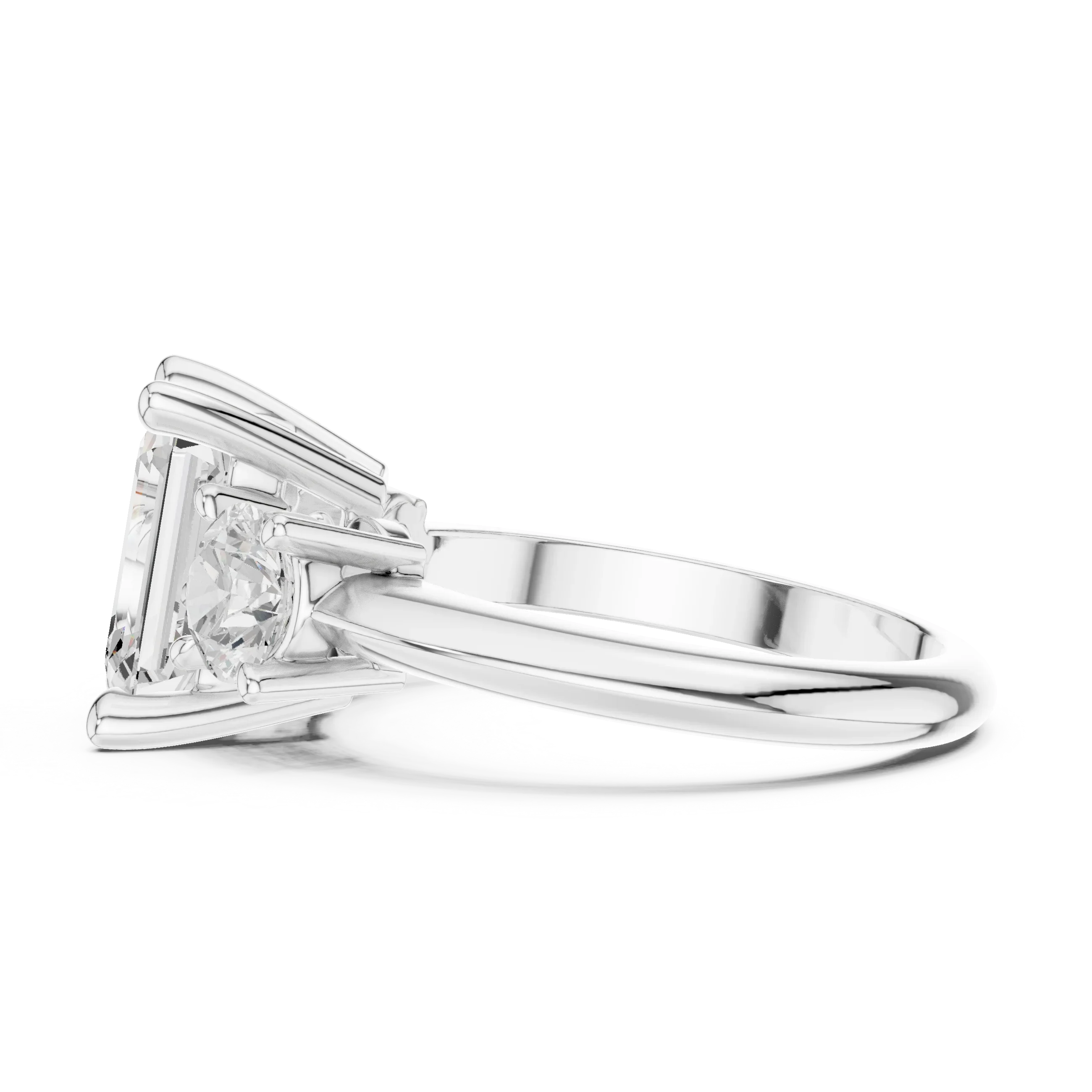 Emerald Cut 3.40ct IGI Certified Engagement Diamond Ring