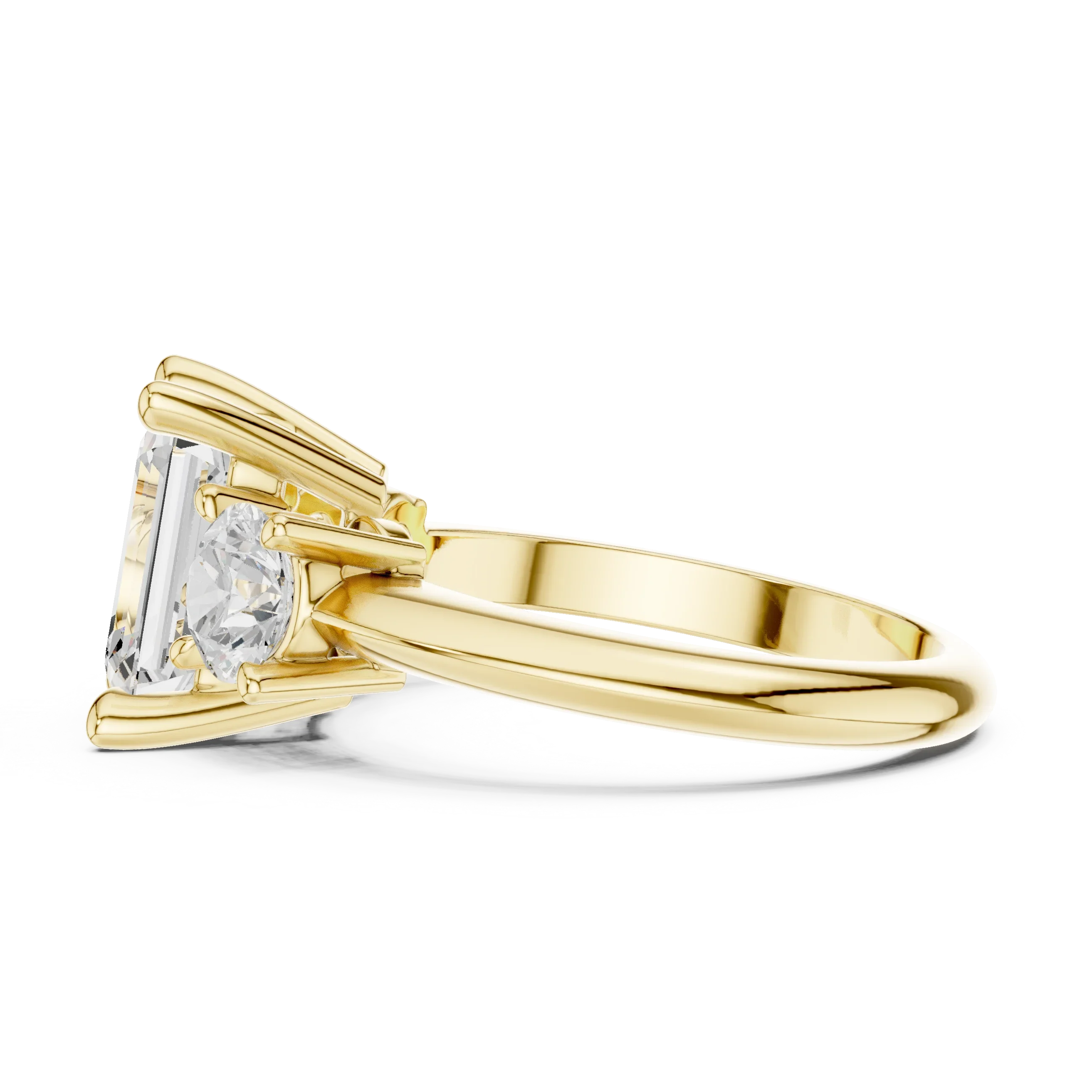Emerald Cut 3.40ct IGI Certified Engagement Diamond Ring