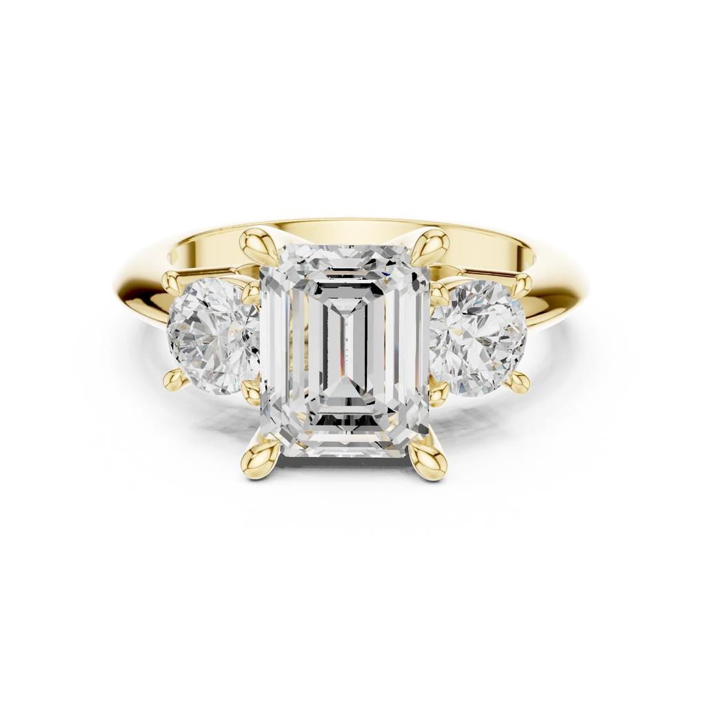 Emerald Cut 3.40ct IGI Certified Engagement Diamond Ring