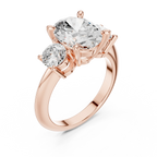 IGI Certified - Oval Cut Diamond Wedding Ring