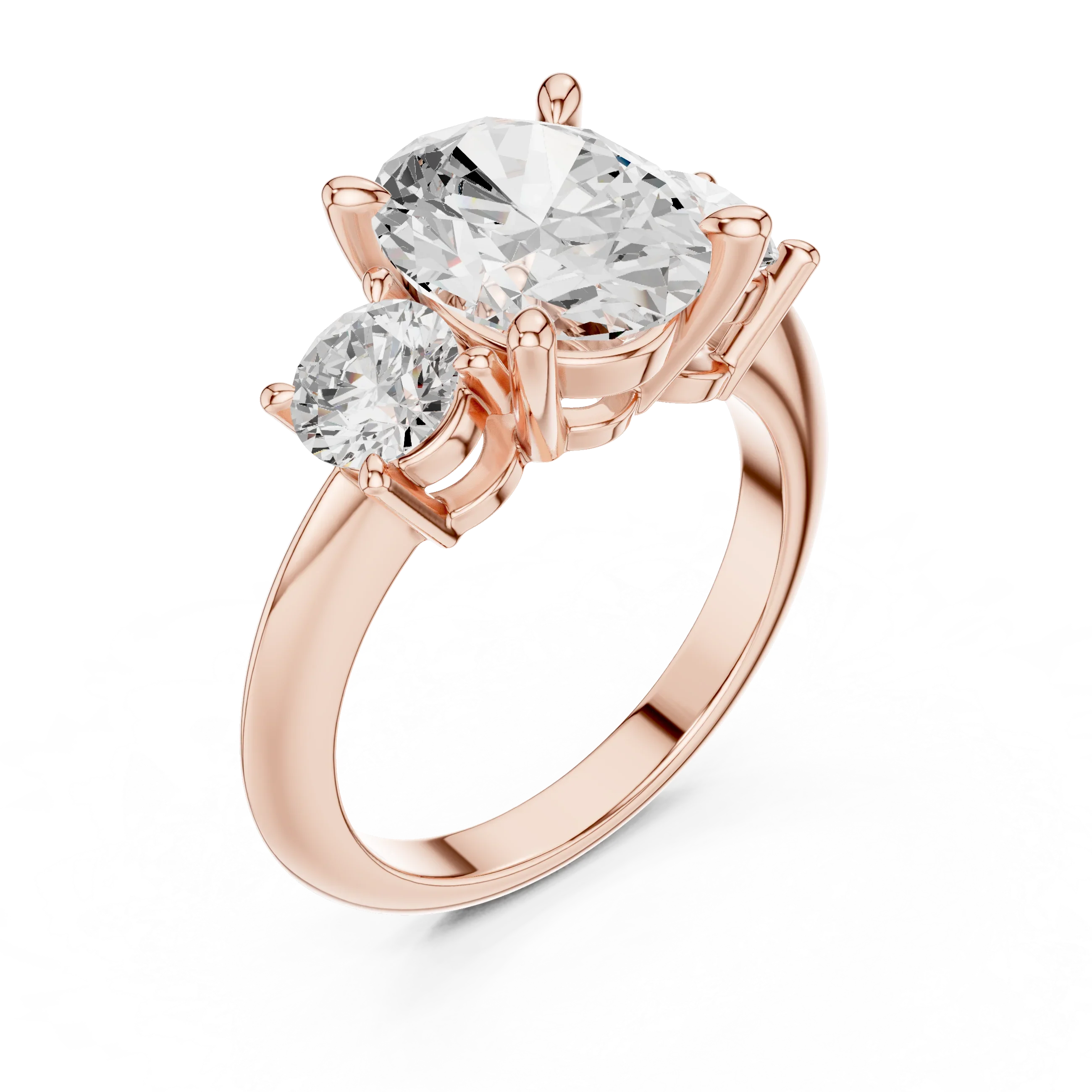IGI Certified - Oval Cut Diamond Wedding Ring