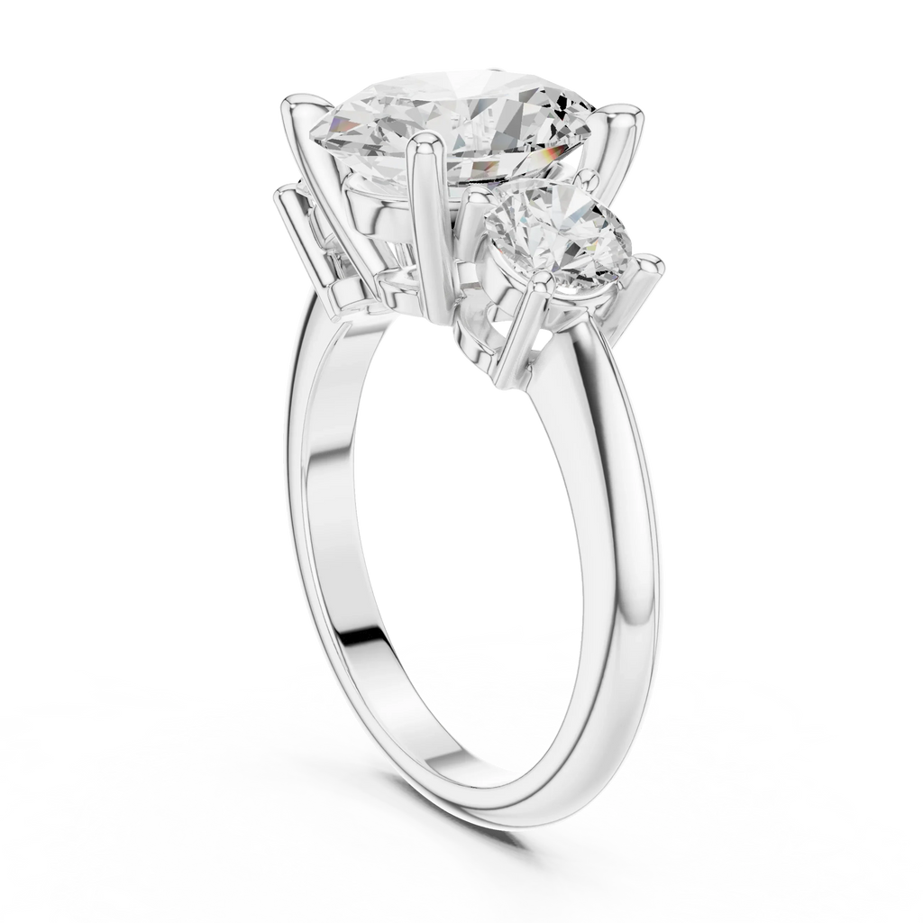 IGI Certified - Oval Cut Diamond Wedding Ring