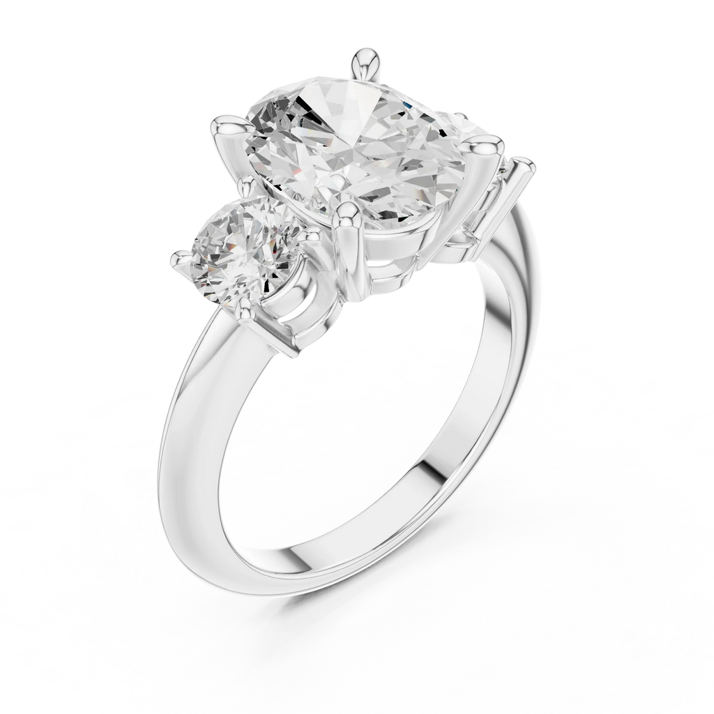 IGI Certified - Oval Cut Diamond Wedding Ring