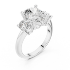 IGI Certified - Oval Cut Diamond Wedding Ring