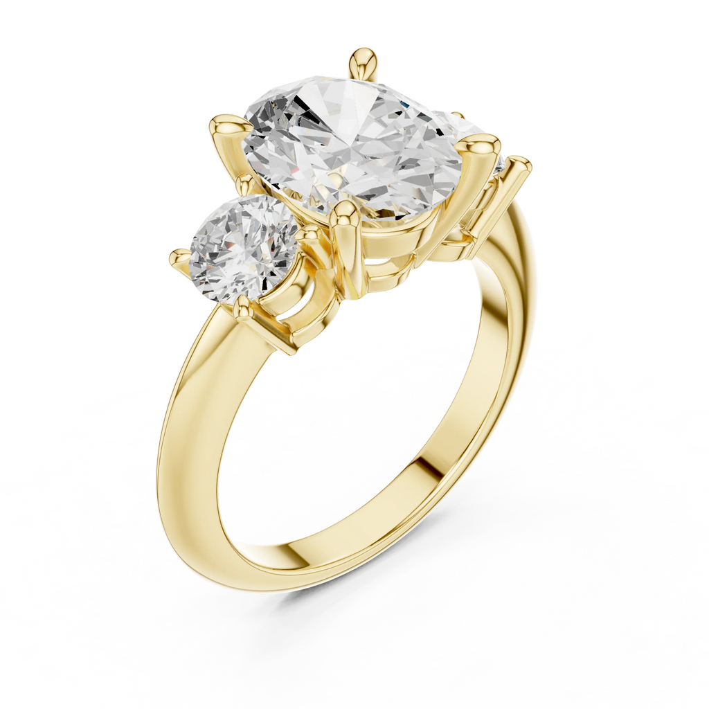 IGI Certified - Oval Cut Diamond Wedding Ring