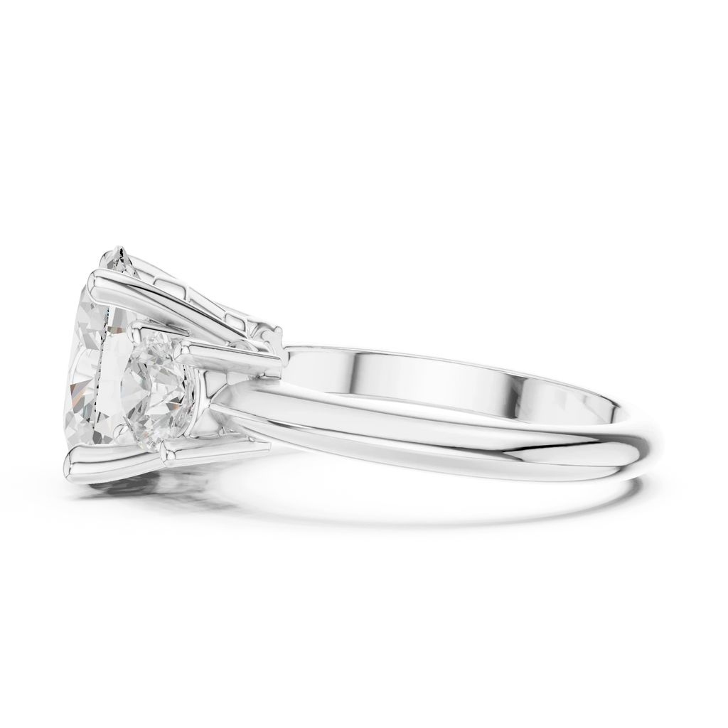 IGI Certified - Oval Cut Diamond Wedding Ring