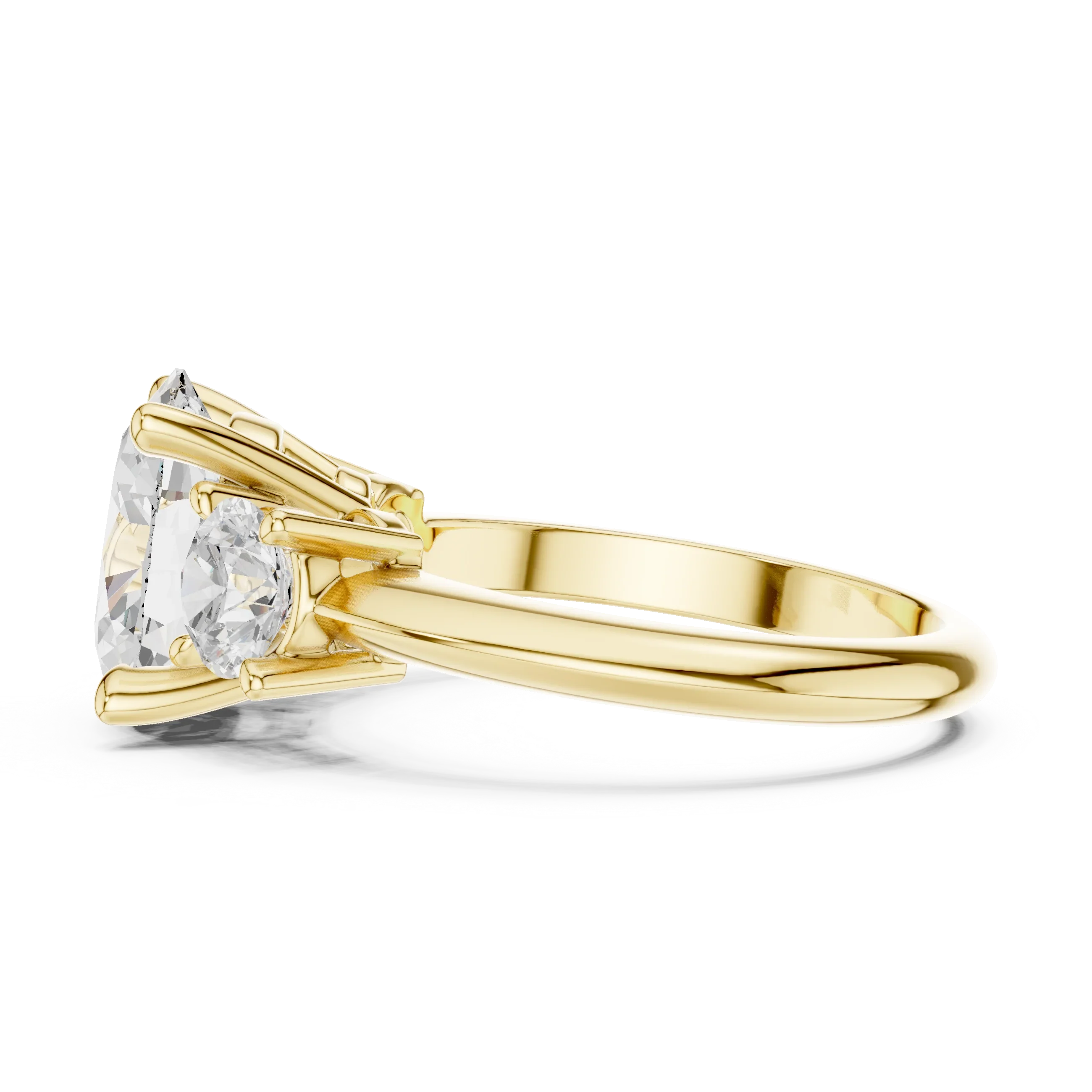 IGI Certified - Oval Cut Diamond Wedding Ring
