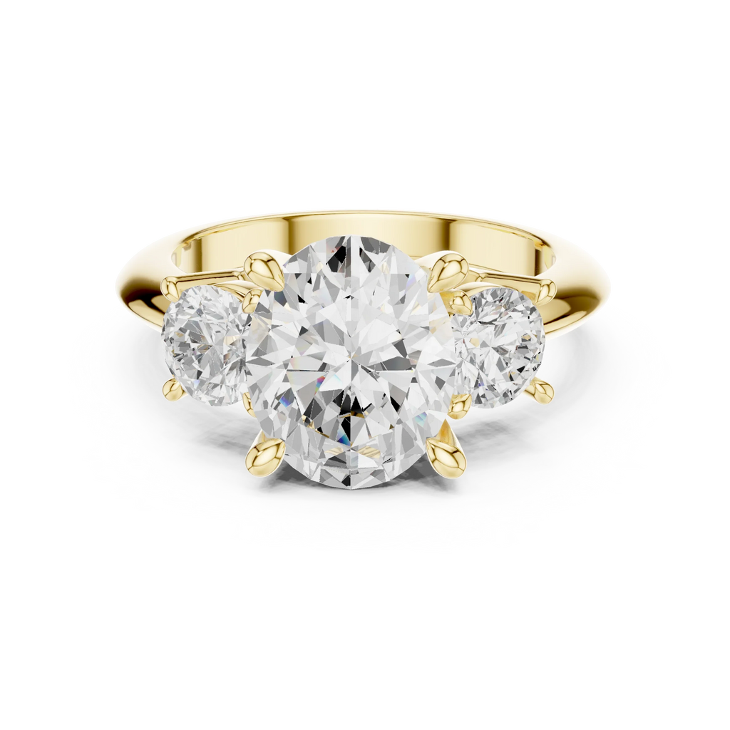 IGI Certified - Oval Cut Diamond Wedding Ring