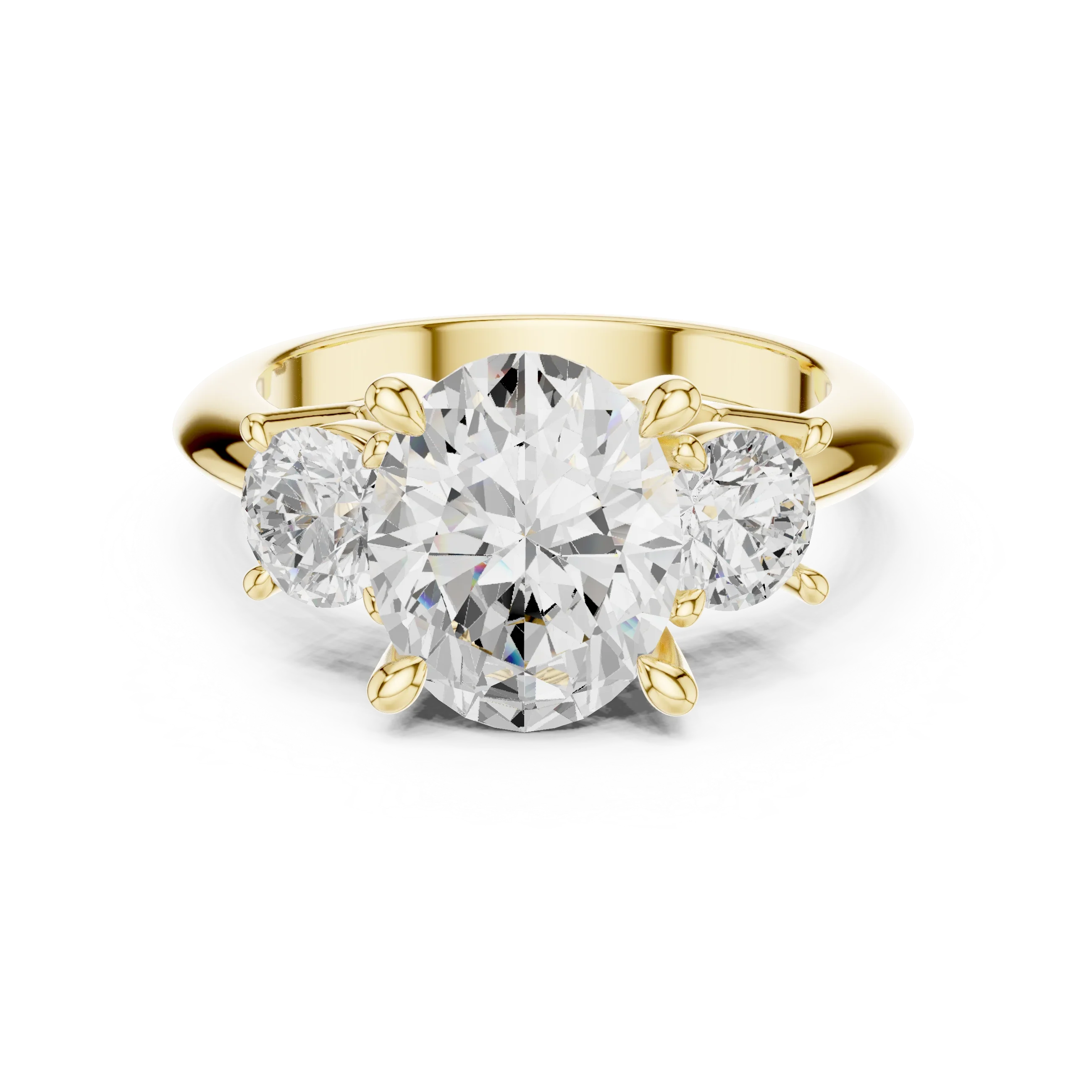 IGI Certified - Oval Cut Diamond Wedding Ring