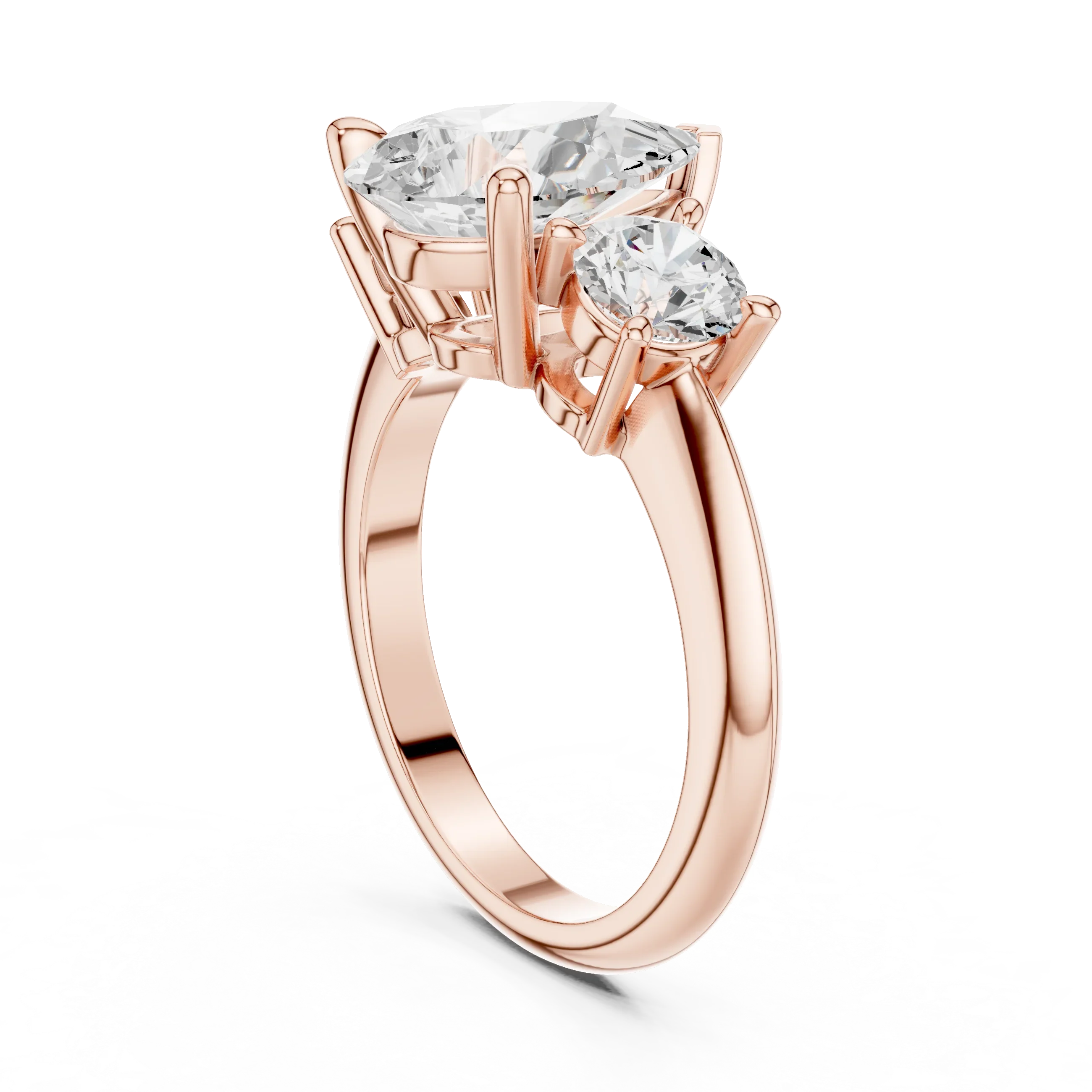 Pear Cut 3.4 CT D Color Hidden Halo Engagement Ring