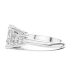 2.50ct Princess Cut 3 Stone Moissanite Diamond Ring Birthday Gift