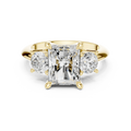 Radiant Cut 3.4 CT D Color Hidden Halo Engagement Ring