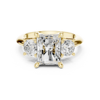 Radiant Cut 3.4 CT D Color Hidden Halo Engagement Ring