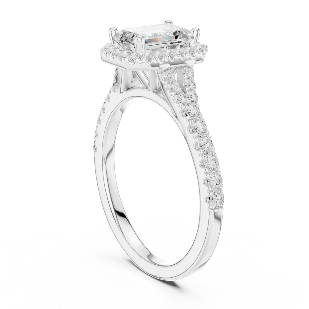 1.4 CTW Emerald Cut Lab Grown Diamond Ring - IGI Certified