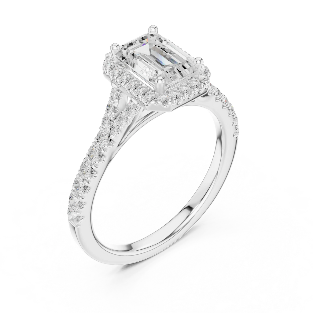 1.4 CTW Emerald Cut Lab Grown Diamond Ring - IGI Certified