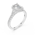 1.4 CTW Emerald Cut Lab Grown Diamond Ring - IGI Certified