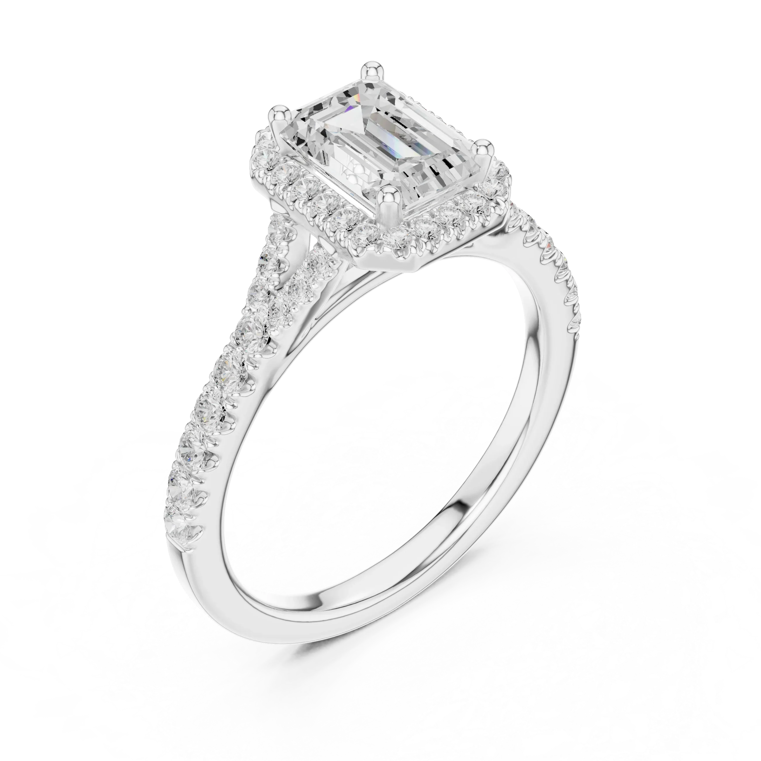 1.4 CTW Emerald Cut Lab Grown Diamond Ring - IGI Certified
