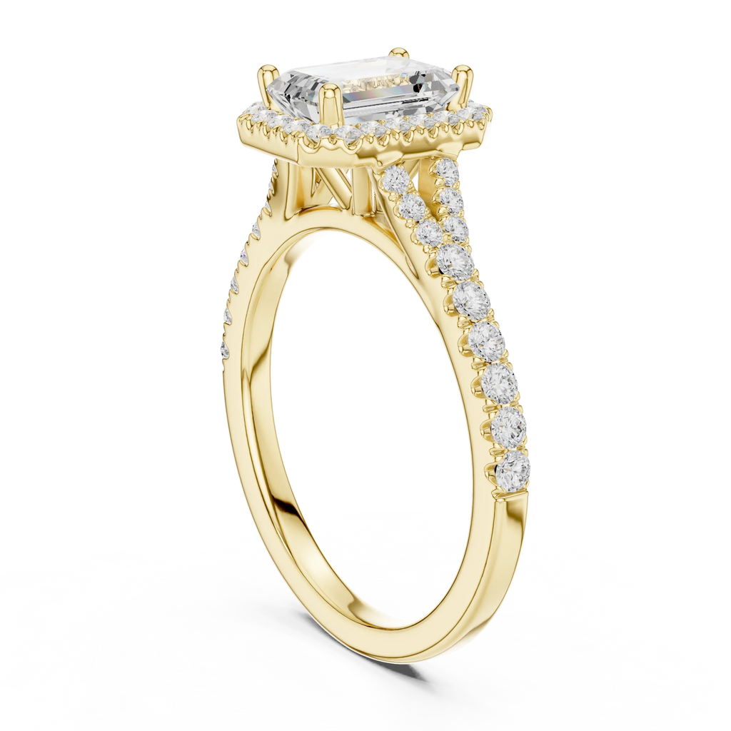 1.4 CTW Emerald Cut Lab Grown Diamond Ring - IGI Certified