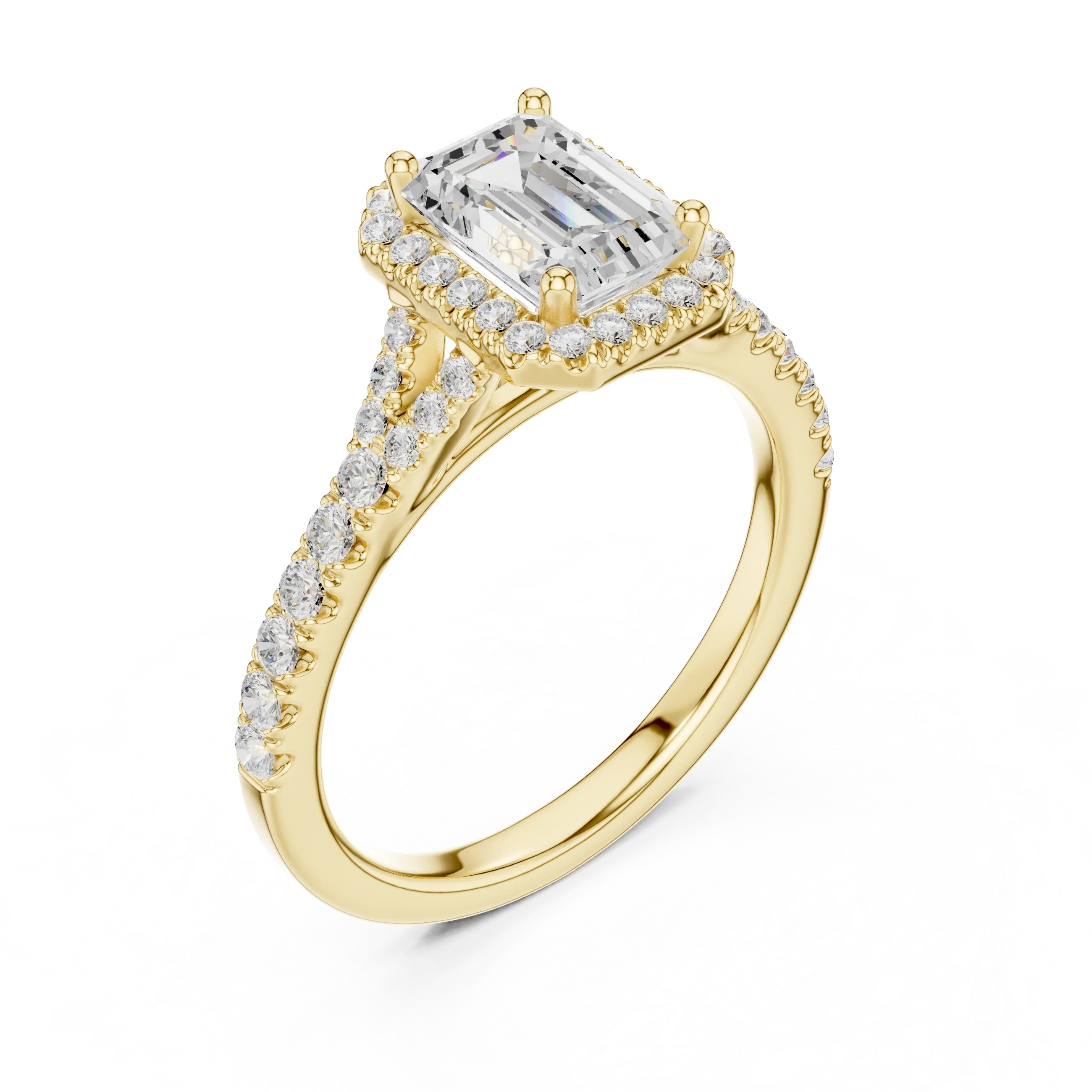 1.4 CTW Emerald Cut Lab Grown Diamond Ring - IGI Certified