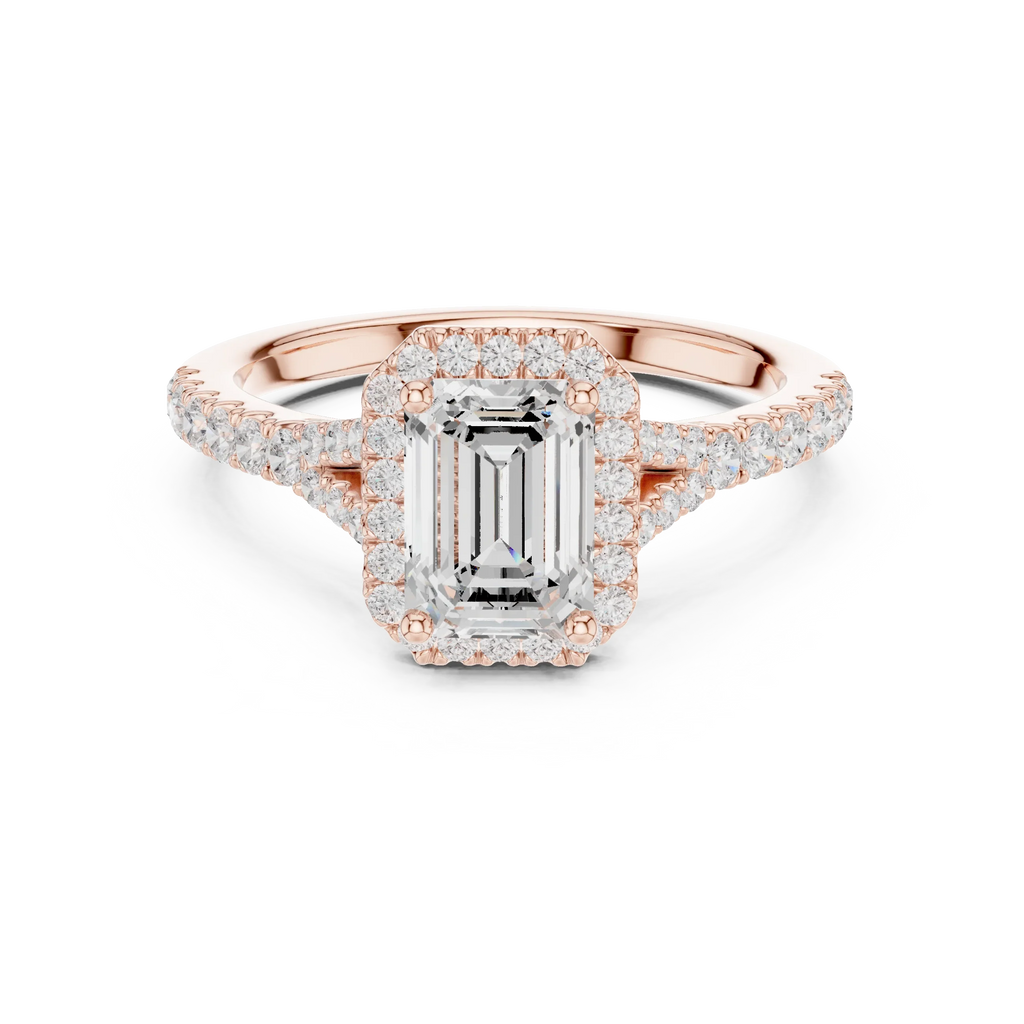 1.4 CTW Emerald Cut Lab Grown Diamond Ring - IGI Certified