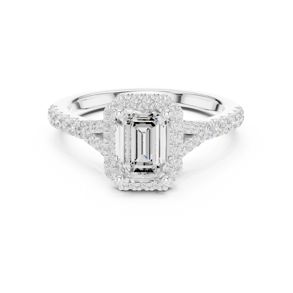 1.4 CTW Emerald Cut Lab Grown Diamond Ring - IGI Certified