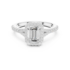 1.4 CTW Emerald Cut Lab Grown Diamond Ring - IGI Certified