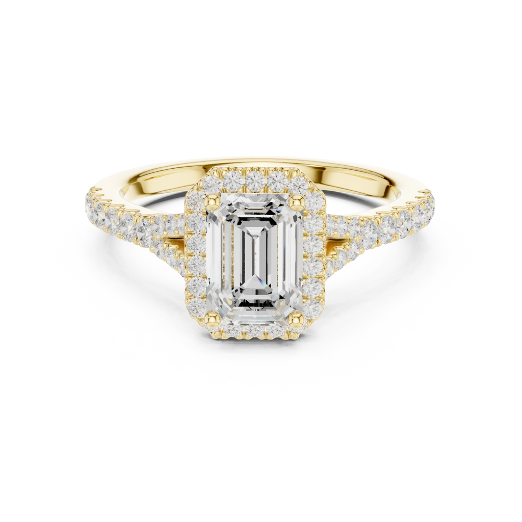 1.4 CTW Emerald Cut Lab Grown Diamond Ring - IGI Certified
