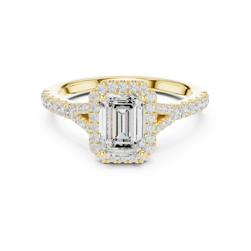 1.4 CTW Emerald Cut Lab Grown Diamond Ring - IGI Certified