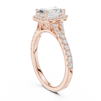 10K Gold Radiant Cut Lab Grown Diamond Anniversary Ring