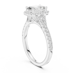 10K Gold Radiant Cut Lab Grown Diamond Anniversary Ring