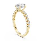 1.36 CTW Oval D Color Lab Diamond Engagement Ring