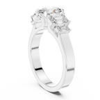 1.75CT 10K Yellow Gold Oval Cut Moissanite Anniversary Ring